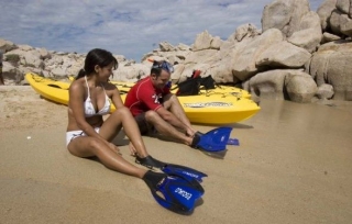 Snorkel y kayak
